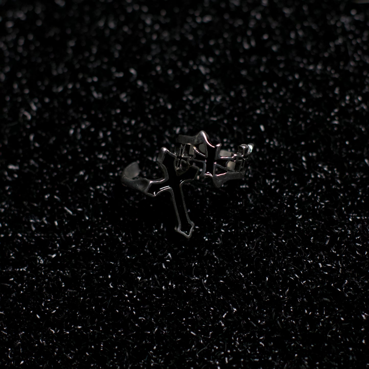 Cross ring + Crown of thorns ring combo βοΈπ