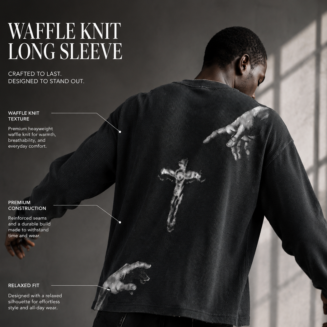 Touch of God Waffle Knit Long Sleeve