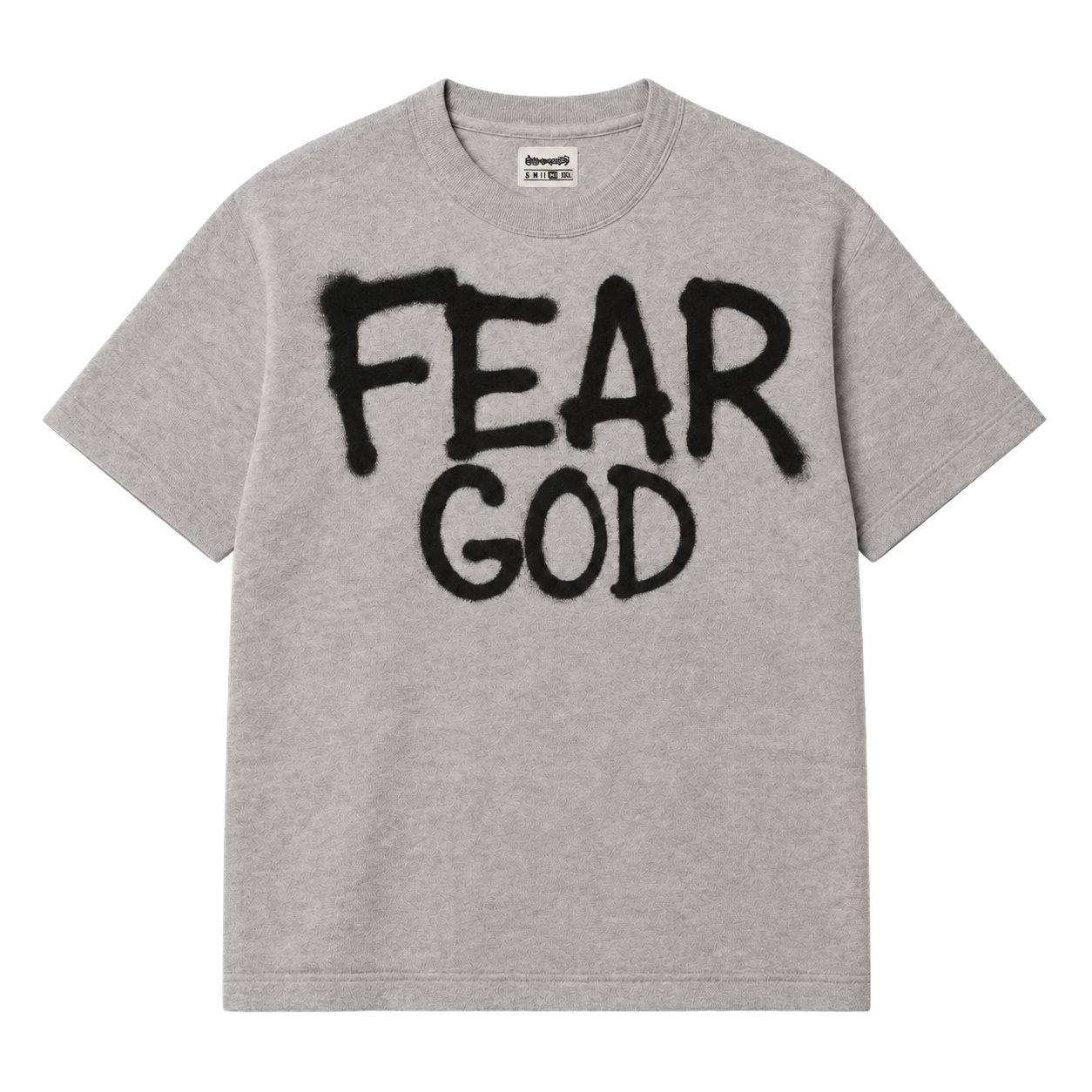 Illustrative flat lay of Fear God Spray Paint Textured Pump Cover