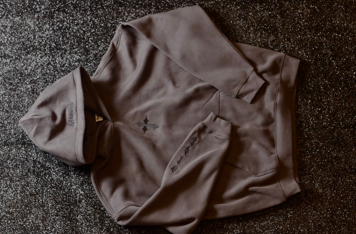 “RISE” Hoodie (Grey and Black)