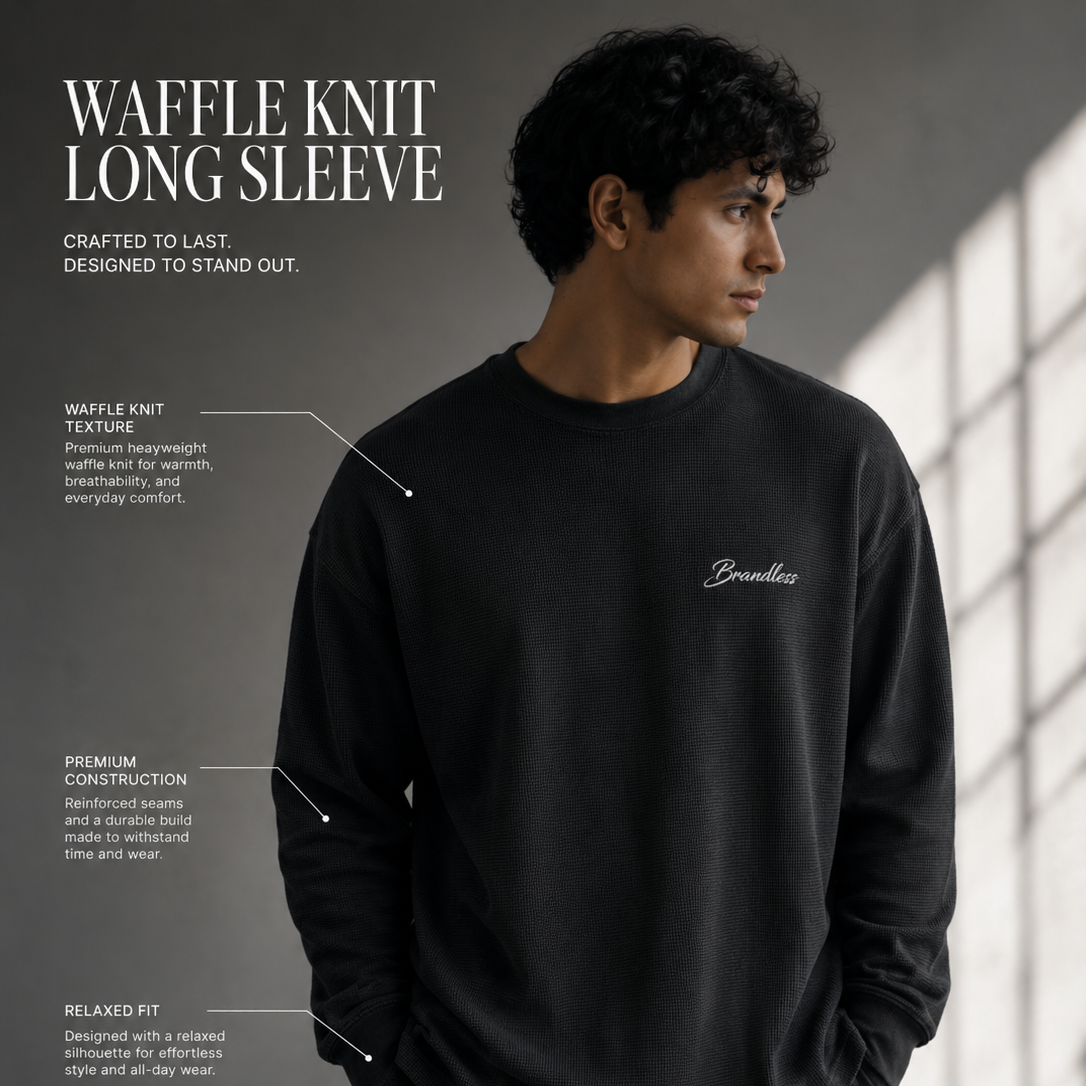 Touch of God Waffle Knit Long Sleeve