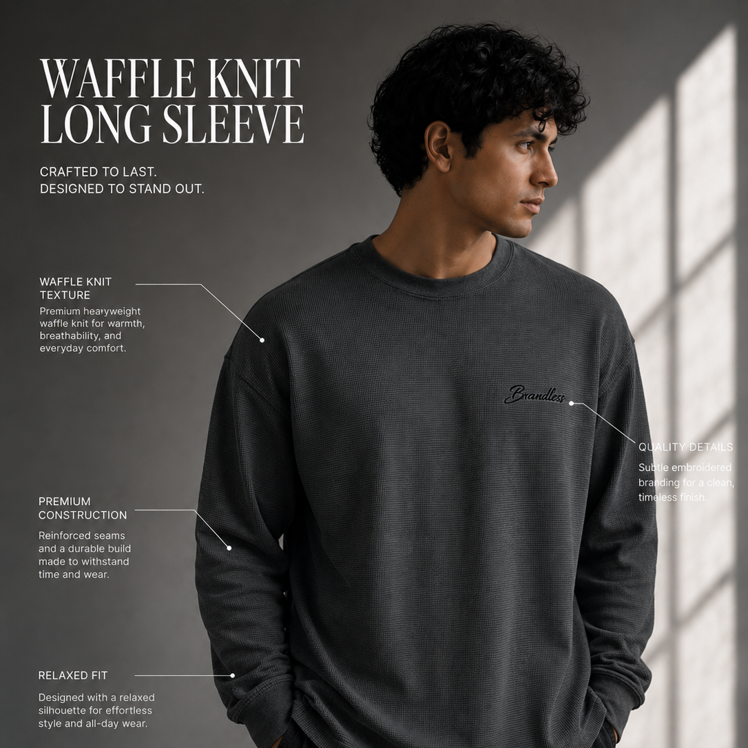Touch of God Waffle Knit Long Sleeve