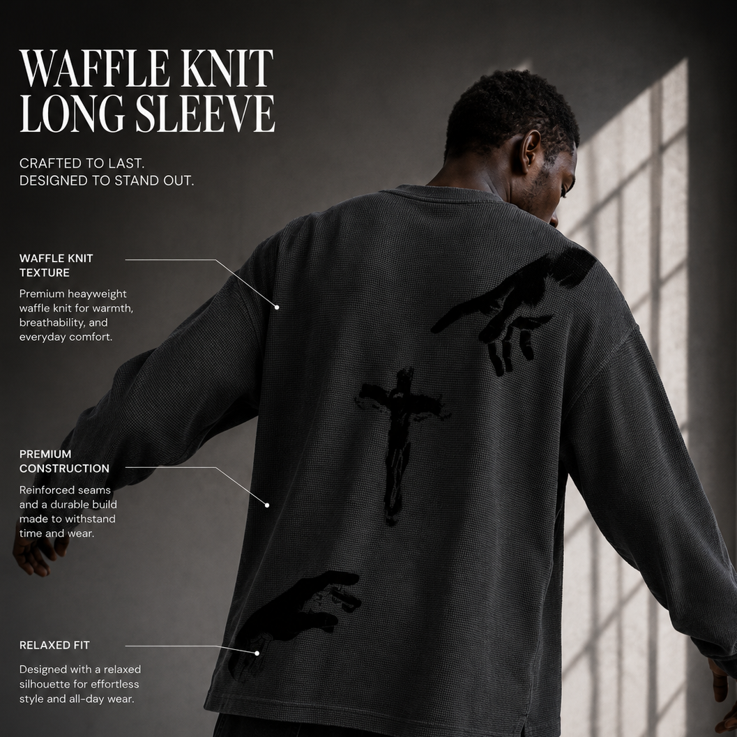 Touch of God Waffle Knit Long Sleeve