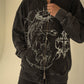 Brandless JJBA Jesus Acid Wash Zip up Hoodie