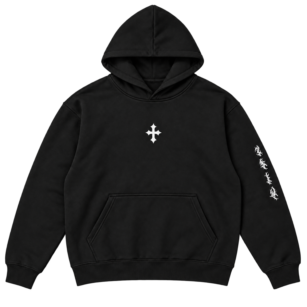 “RISE” Hoodie — illustrative flat lay
